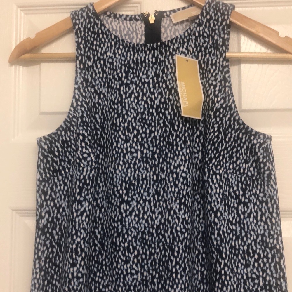 Michael kors navy dress size xs. Popped the tag and never wore. - Picture 2 of 3